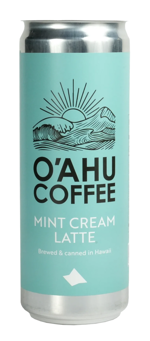 Oahu Coffee Mint Cream Latte can