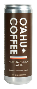 Oahu Coffee Mocha Cream Latte can