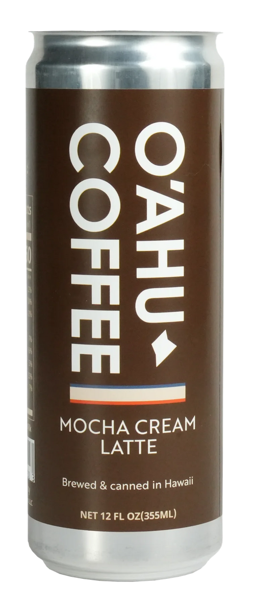 Oahu Coffee Mocha Cream Latte can