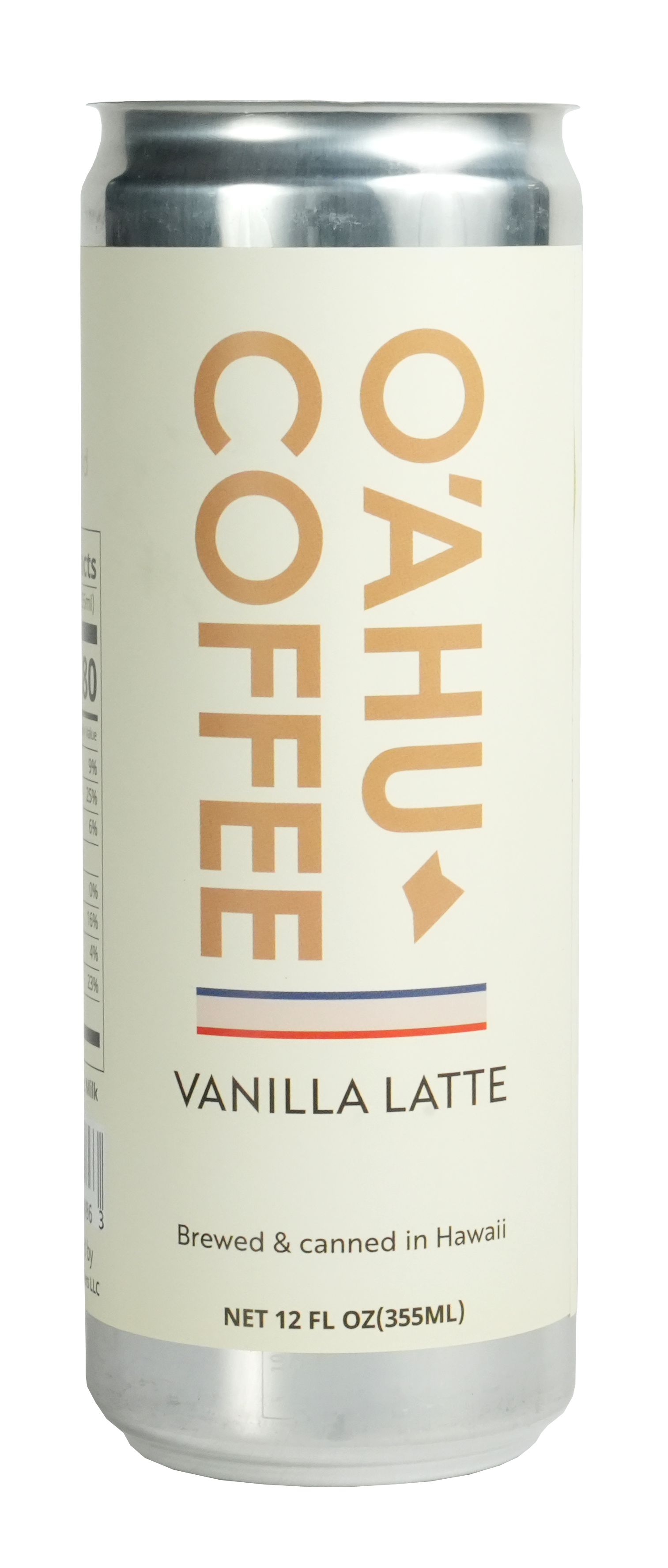 Oahu Coffee Vanilla Latte can